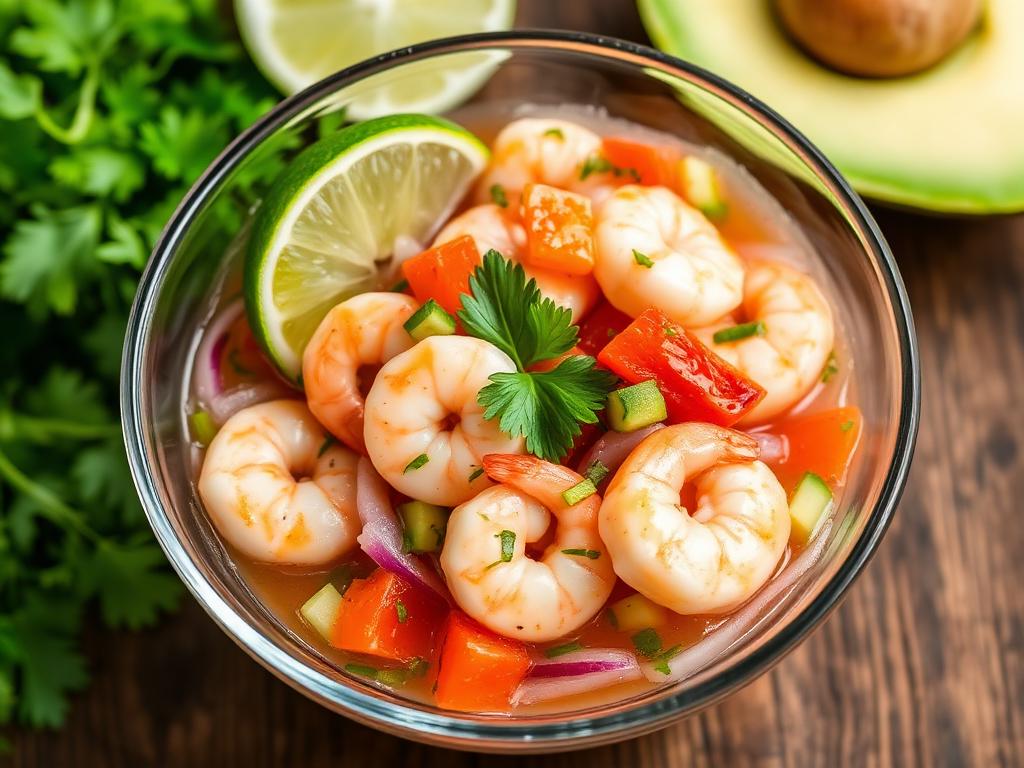 Garnelen-Ceviche mit Limette