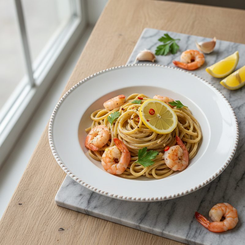 Garnelen-Zitronen-Pasta