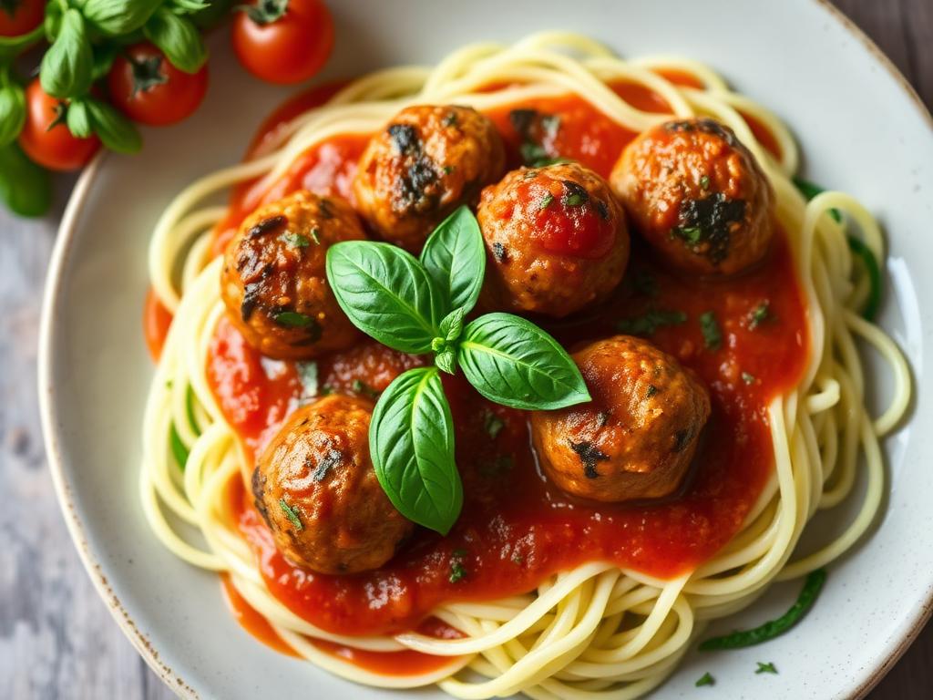 Hähnchenbällchen in Tomatensauce