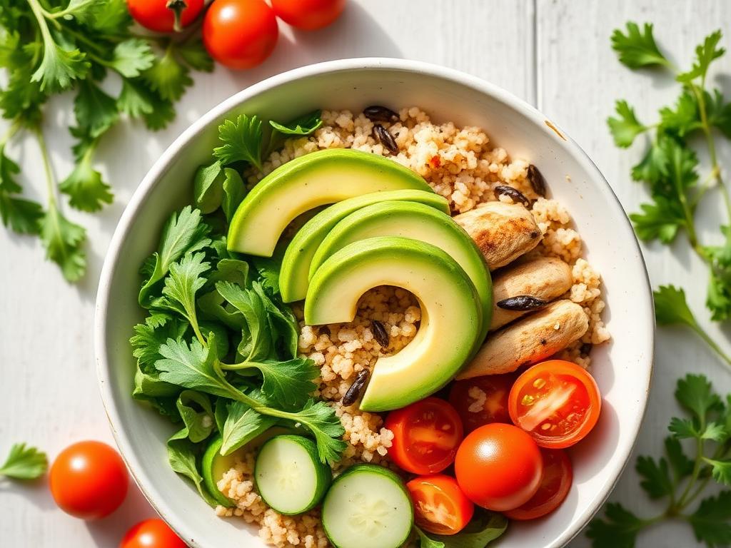 Hähnchen-Bowl mit Quinoa
