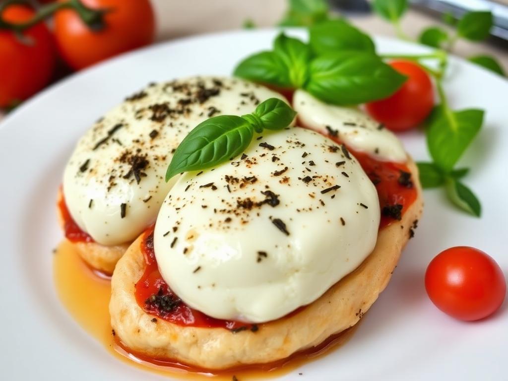 Hähnchen Caprese aus dem Ofen