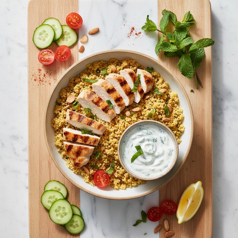 Hähnchen-Couscous-Bowl