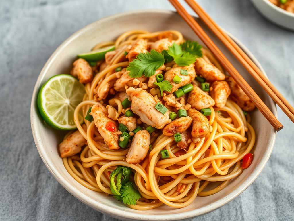 Hähnchen Pad Thai mit Zoodles