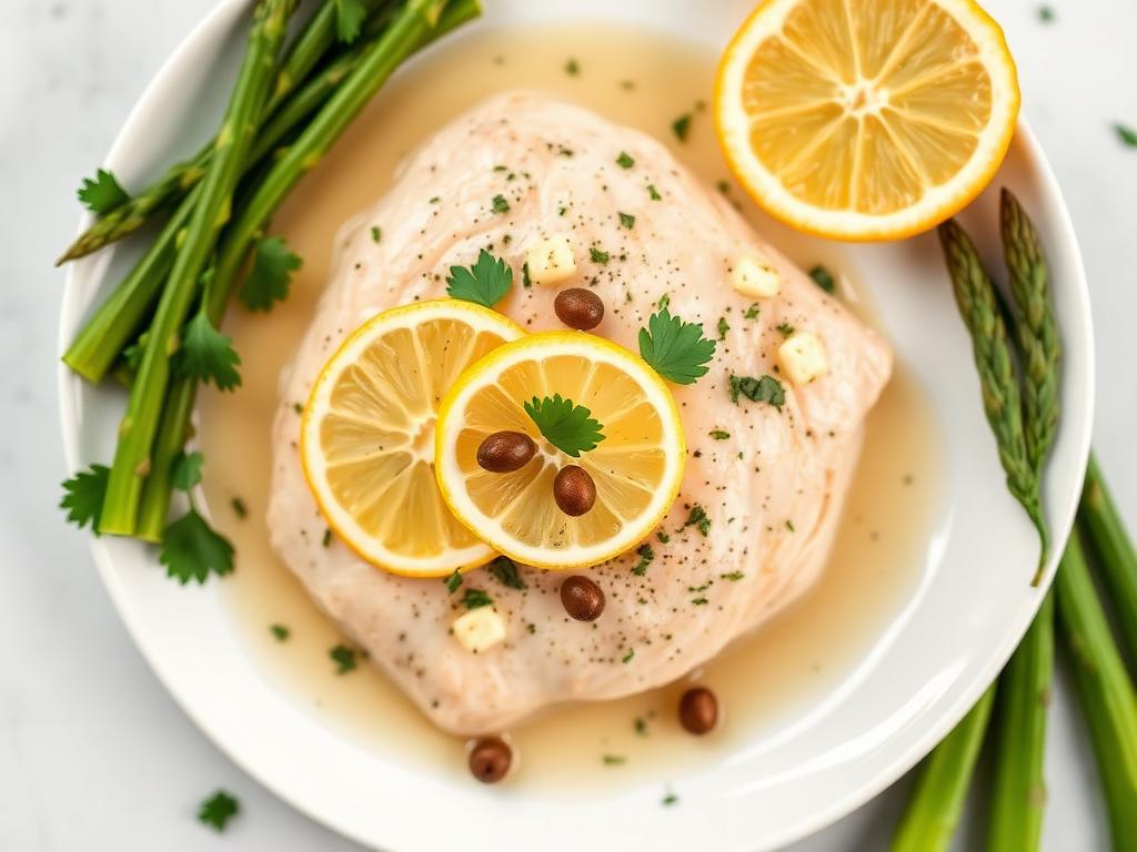 Hähnchen-Piccata mit Spargel