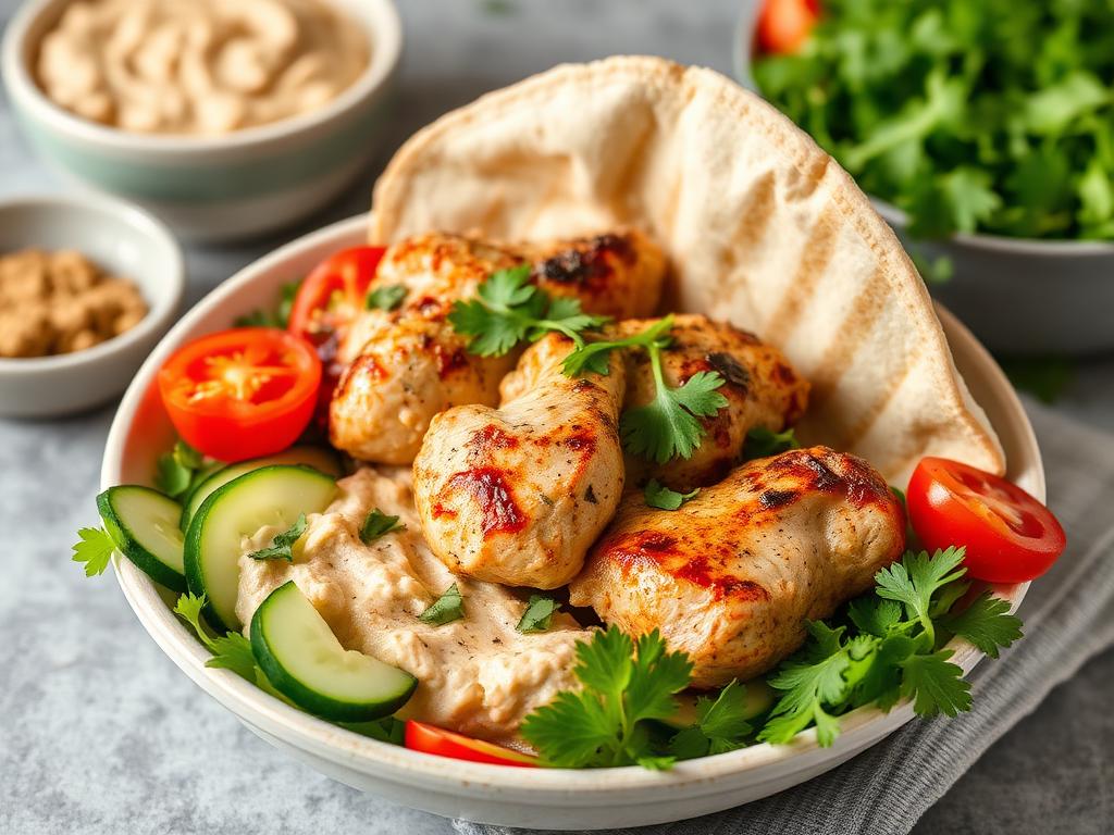 Hähnchen-Shawarma-Bowl
