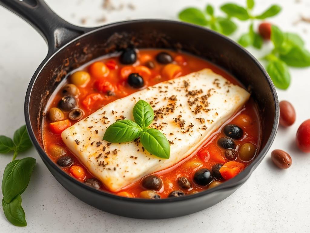 Kabeljau mit Spinat-Tomate
