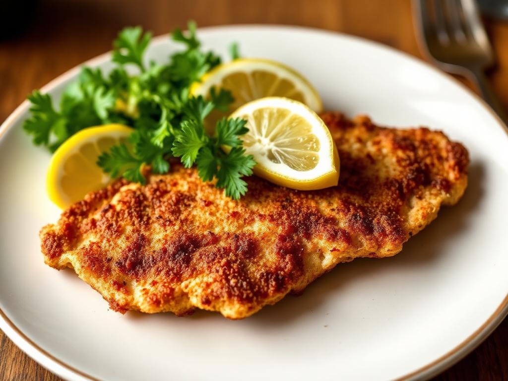 Kalb mit Zitrone und Rucola