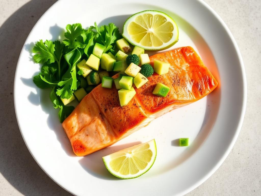Lachs mit Avocado-Salsa