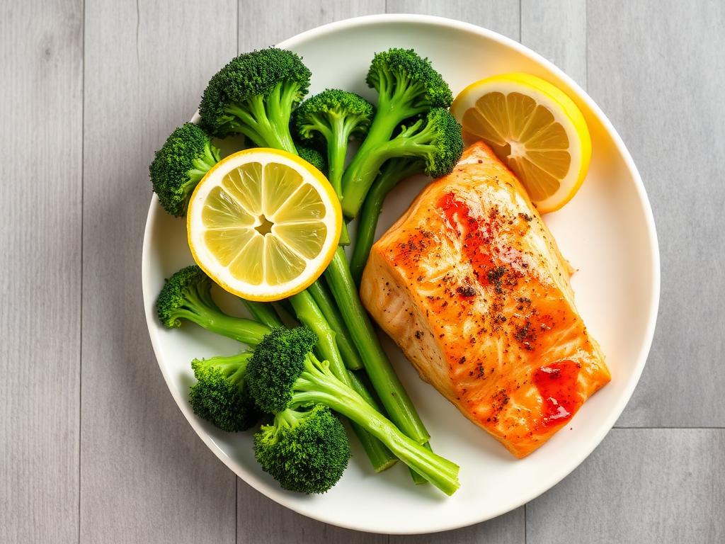 Ofen-Lachs mit Brokkoli