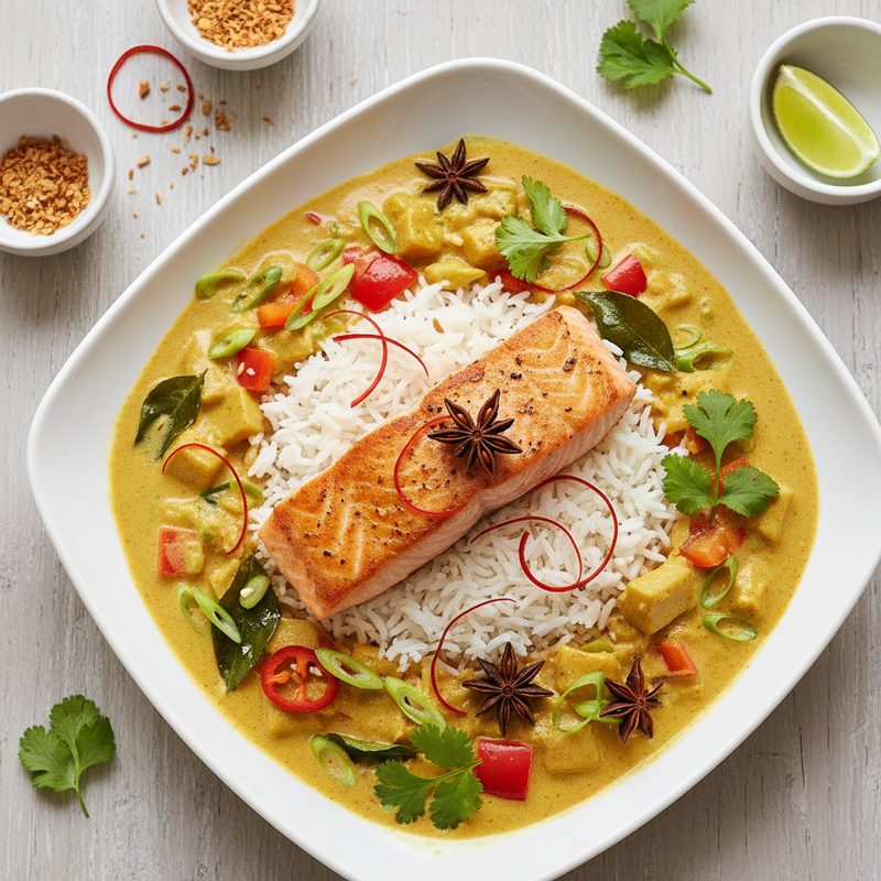 Lachs-Kokos-Curry