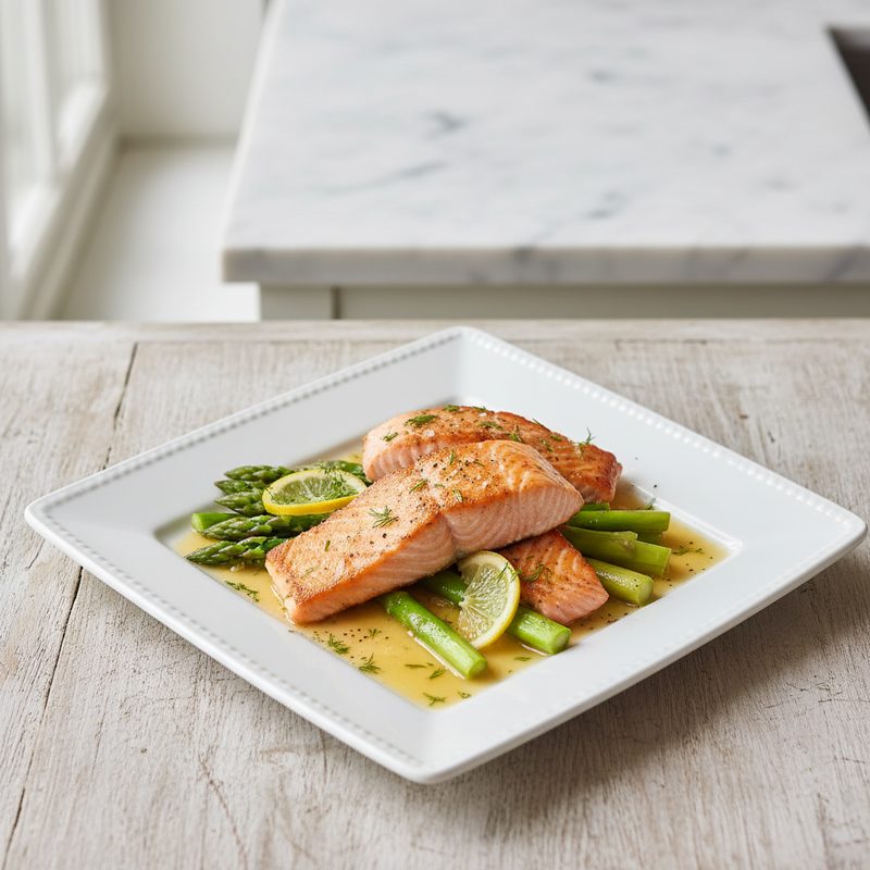 Lachs-Spargel-Pfanne