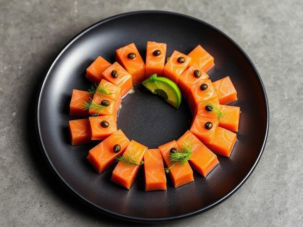 Lachs-Tatar mit Avocado