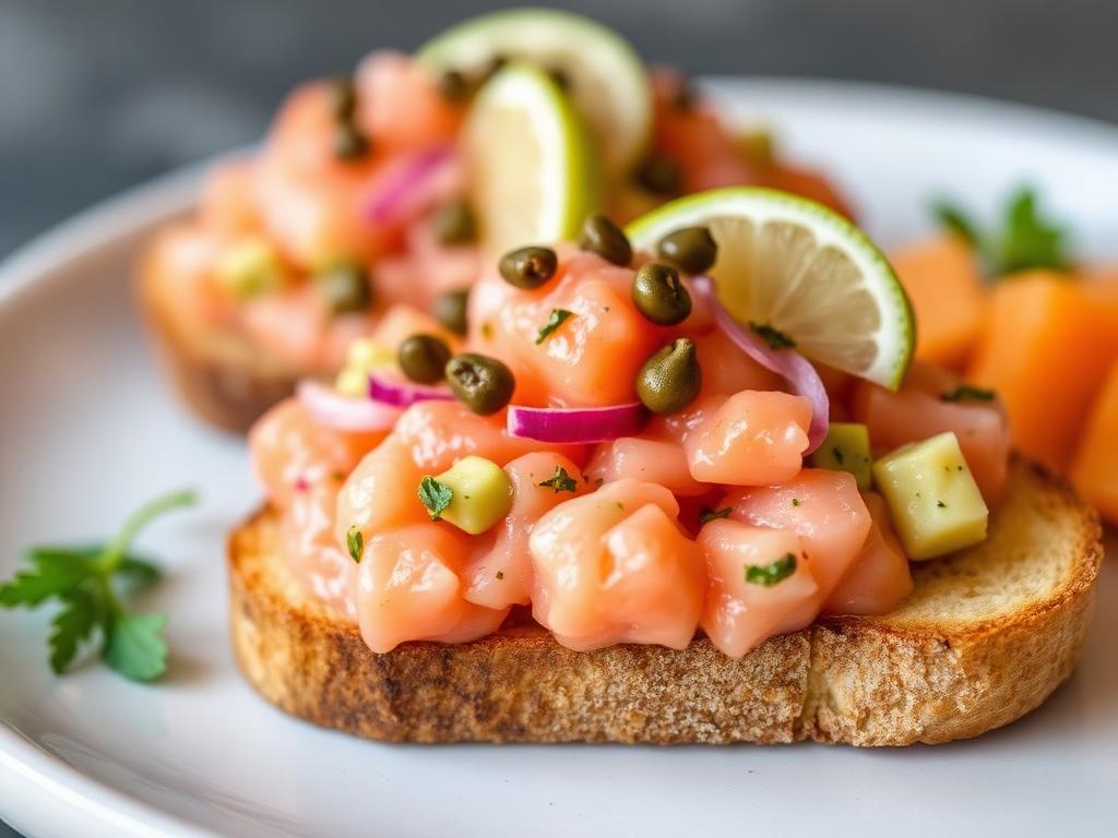 Lachs-Tatar mit Avocado
