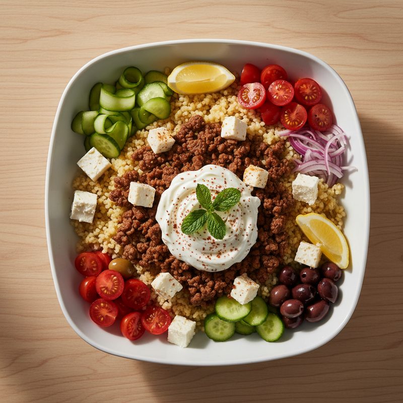 Lamm-Feta-Bowl