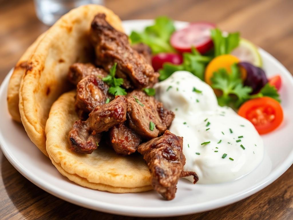 Lamm-Gyros mit Tzatziki