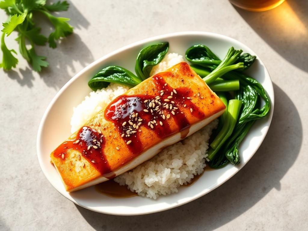 Miso-Kabeljau mit Pak Choi