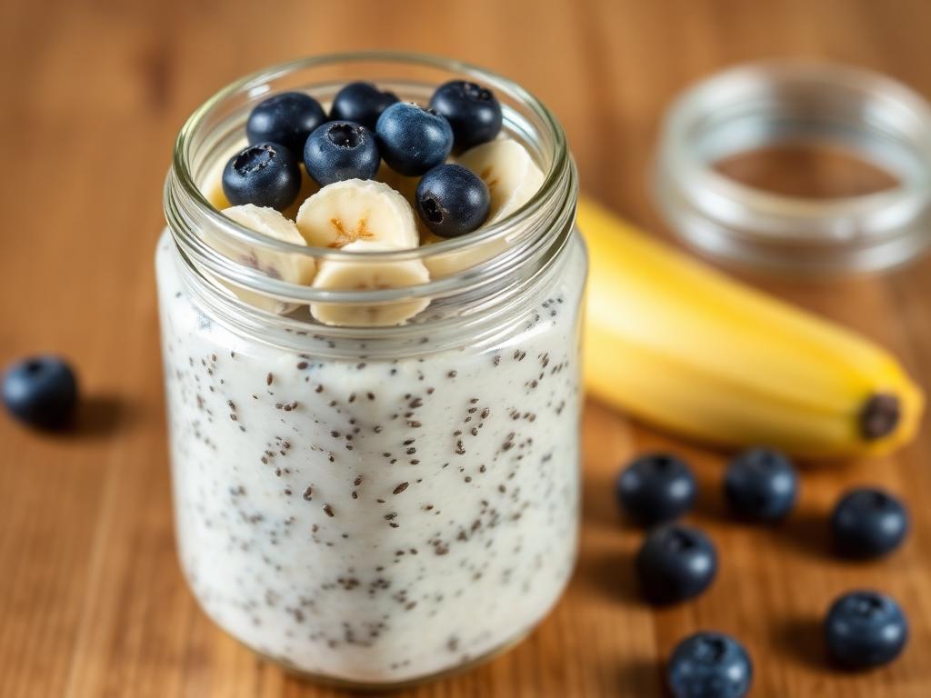Overnight Oats mit Chia & Beeren