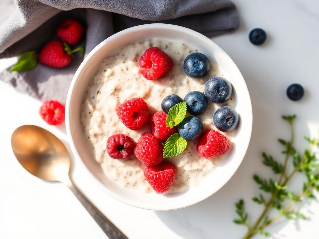 Protein-Porridge mit Beeren