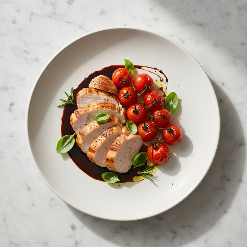 Balsamico-Pute mit Tomate