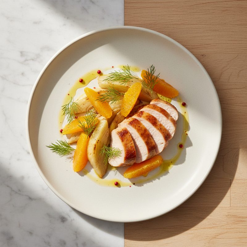Pute mit Fenchel & Orange