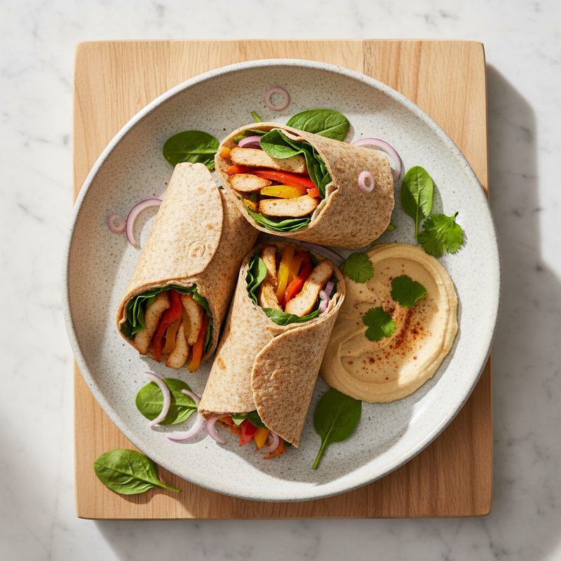 Puten-Paprika-Wraps