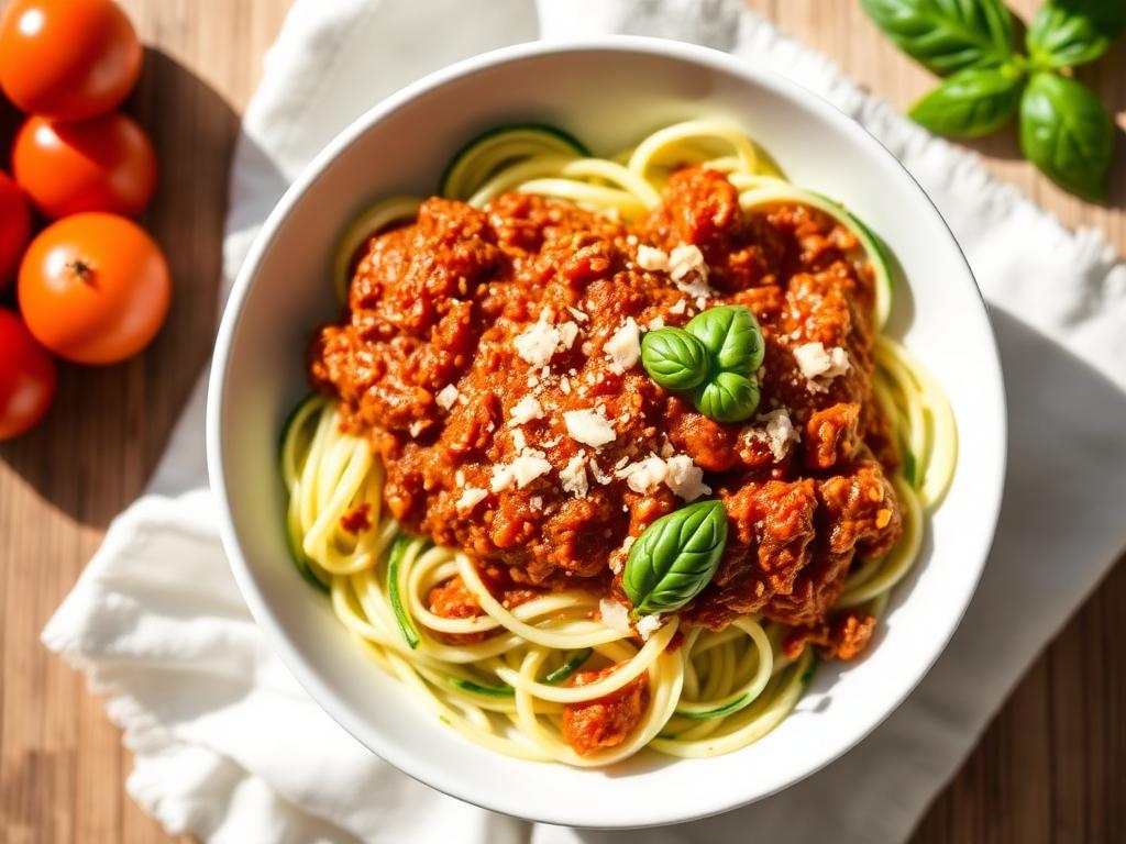 Puten-Bolognese mit Zoodles