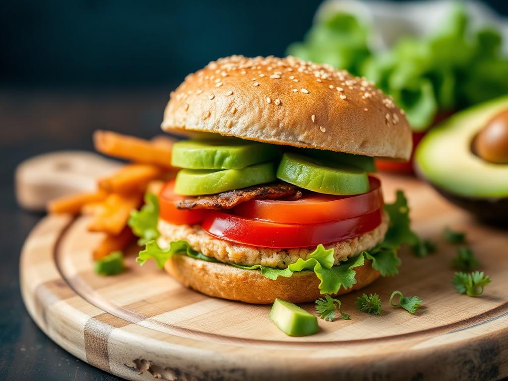 Saftiger Puten-Burger Vollkorn