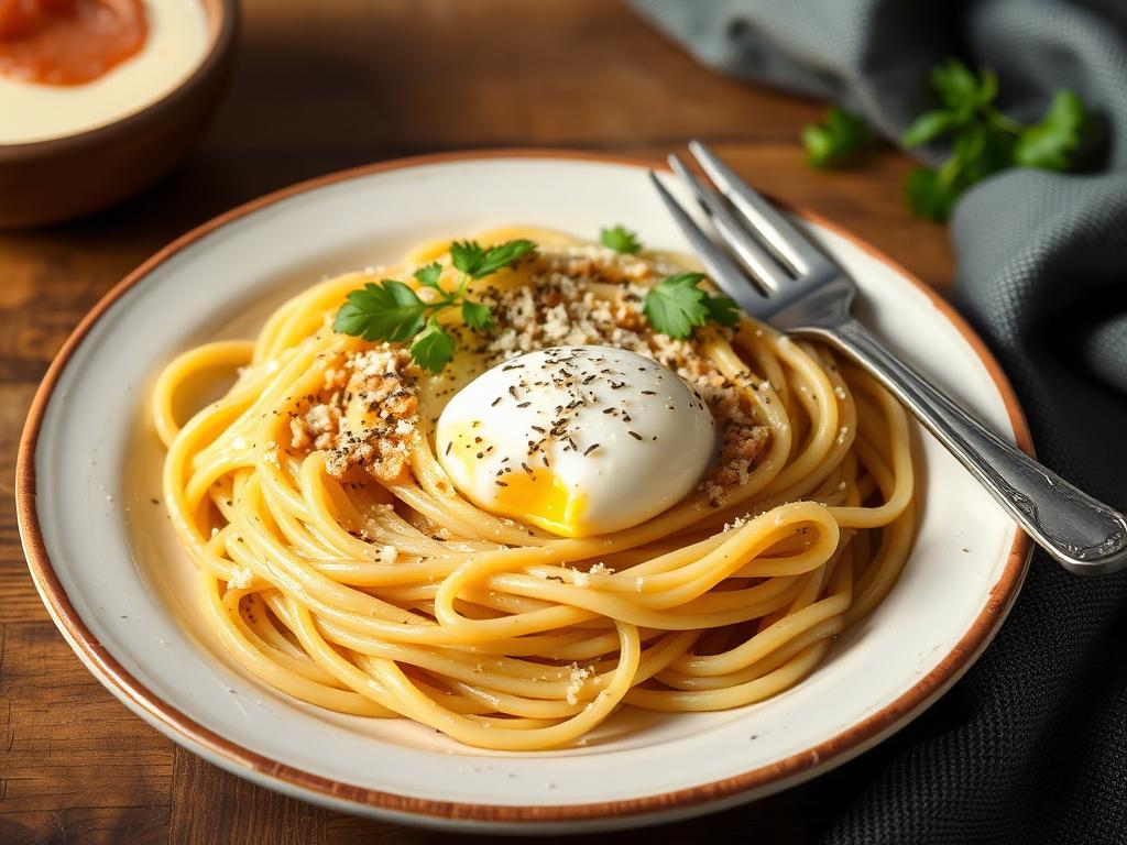 Puten-Carbonara light
