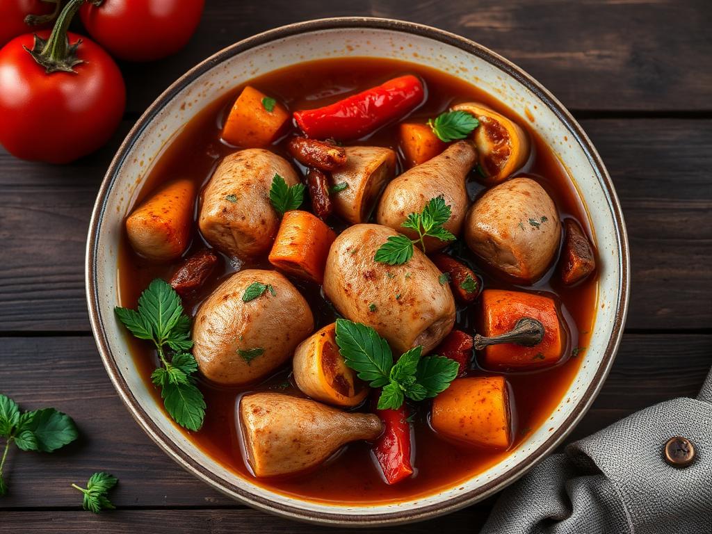 Puten-Gulasch mit Paprika