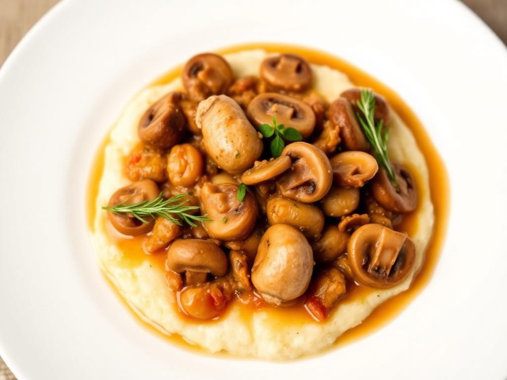 Puten-Pilz-Ragout