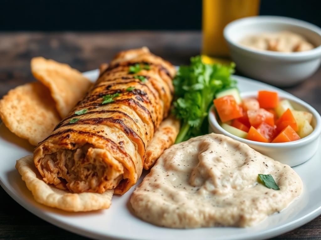 Puten-Shawarma-Teller