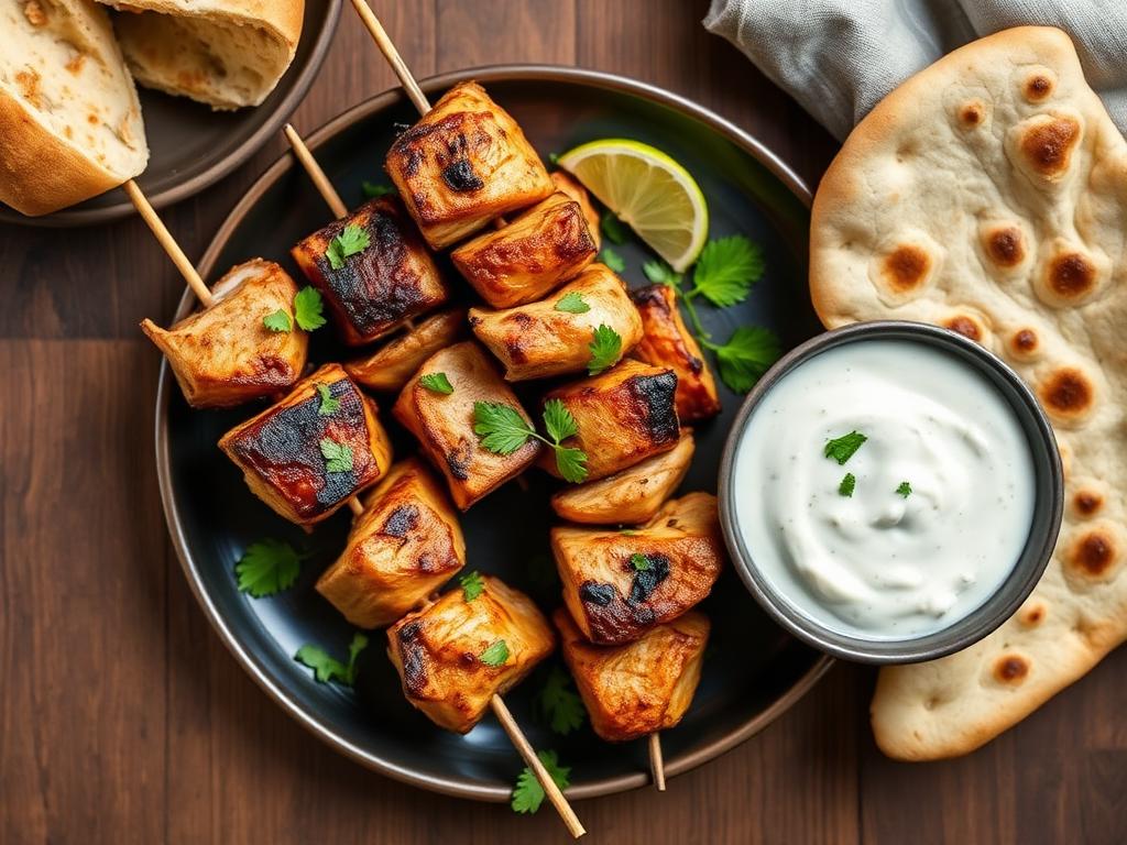 Puten-Tandoori-Spieße