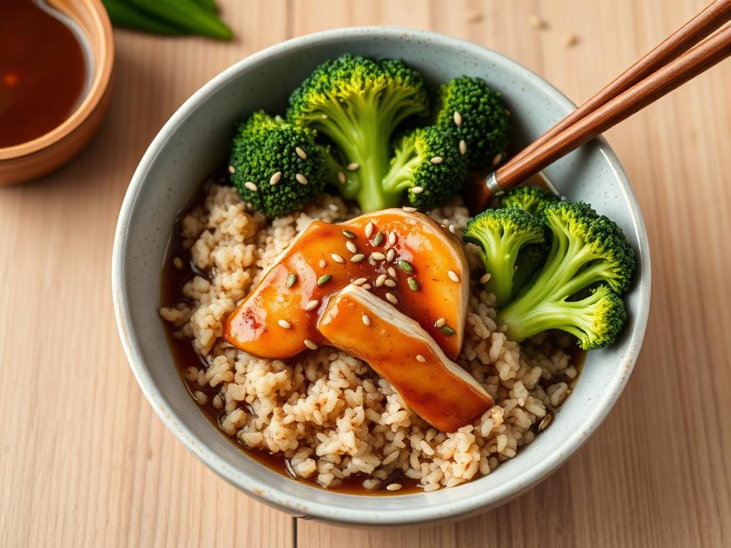 Puten-Teriyaki-Bowl