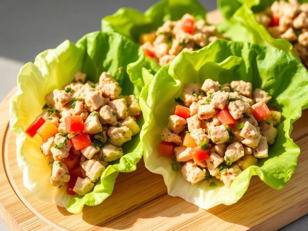 Puten-Lettuce-Wraps