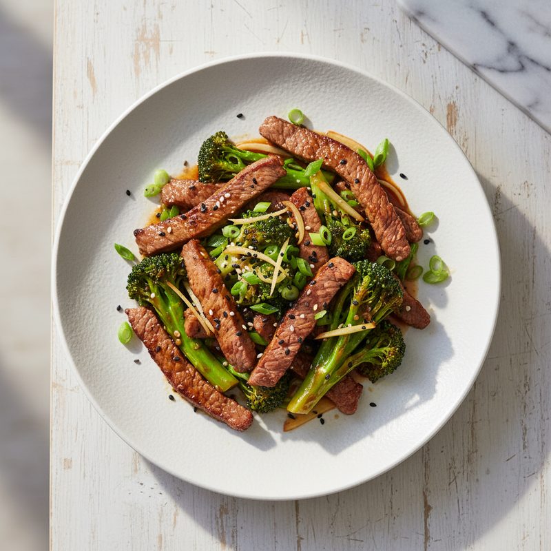 Rind-Brokkoli Stir-Fry