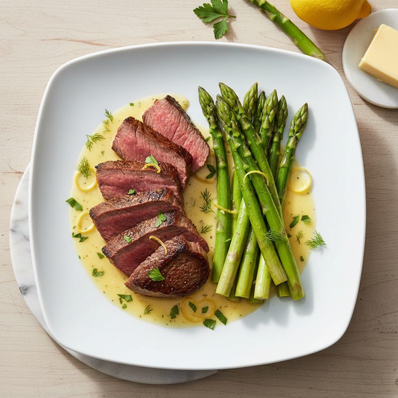Rinderfilet mit Spargel