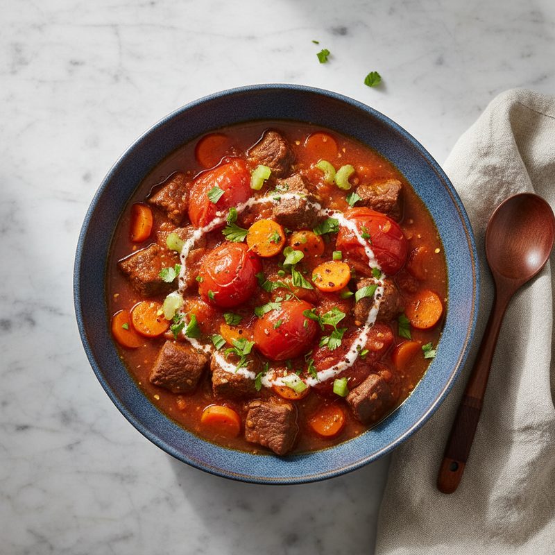Rind-Tomaten-Eintopf