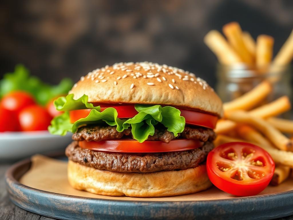 Protein-Burger mit Rind