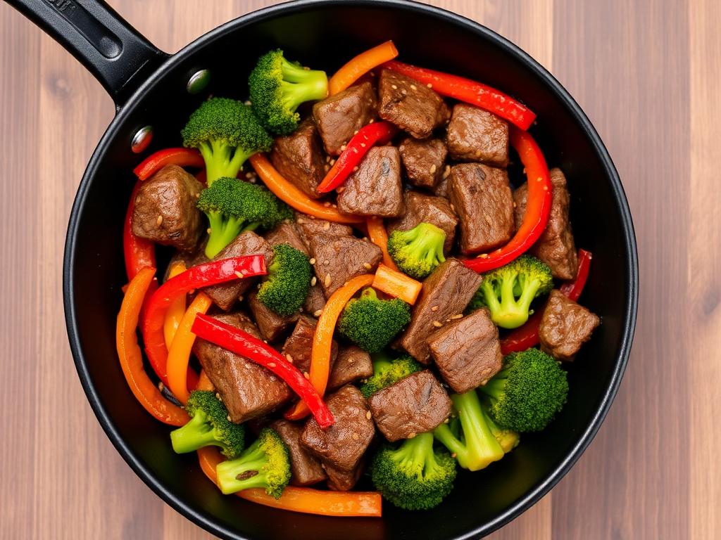 Rinder-Stir-Fry mit Brokkoli