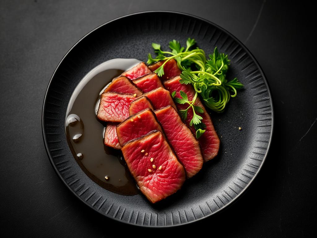 Rinder-Tataki mit Ponzu