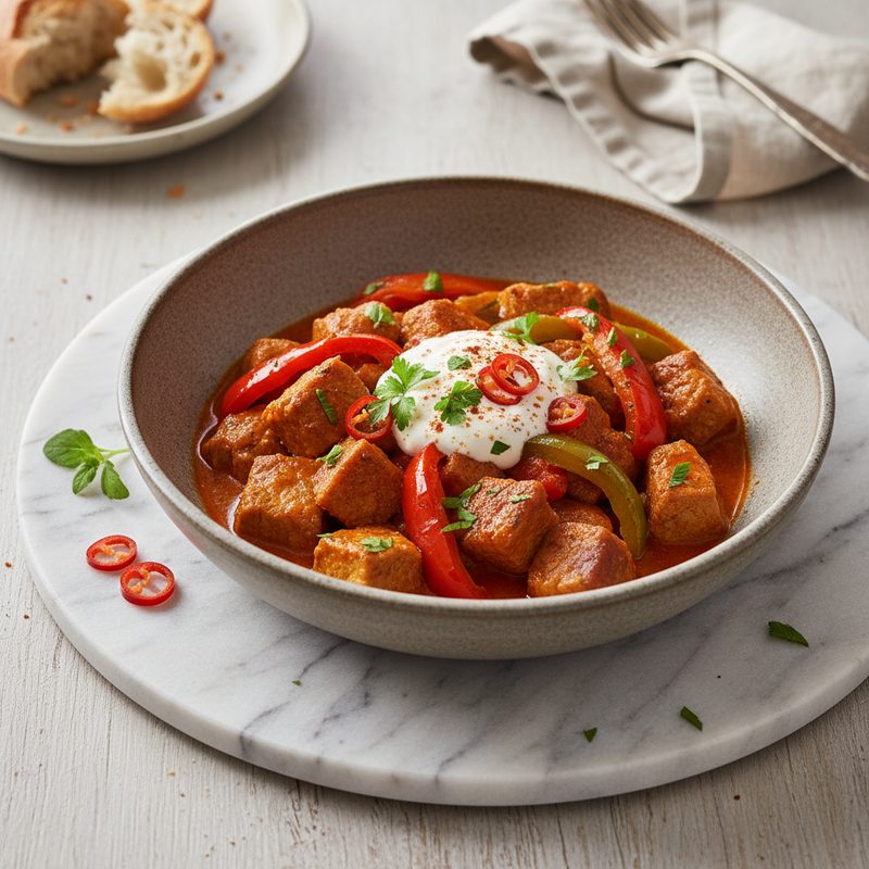 Schwein-Paprika-Gulasch