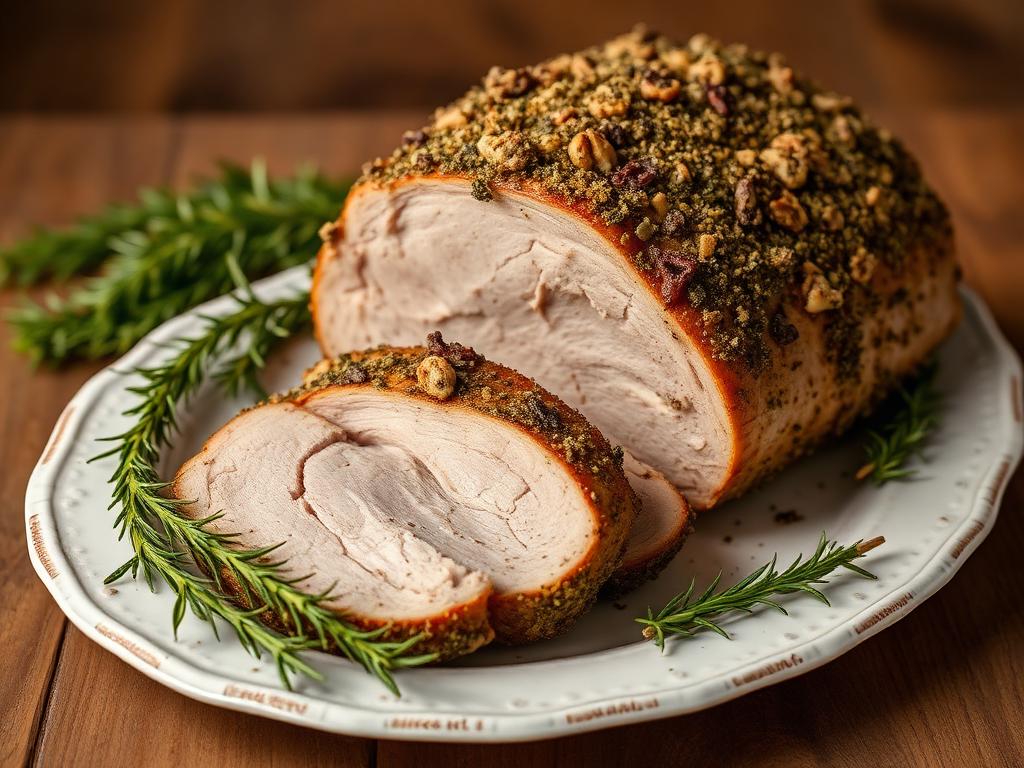 Schweine-Rollbraten mit Kräutern