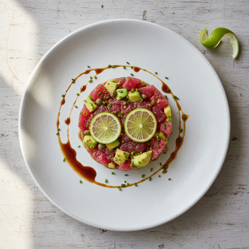 Thunfisch-Tatar mit Avocado