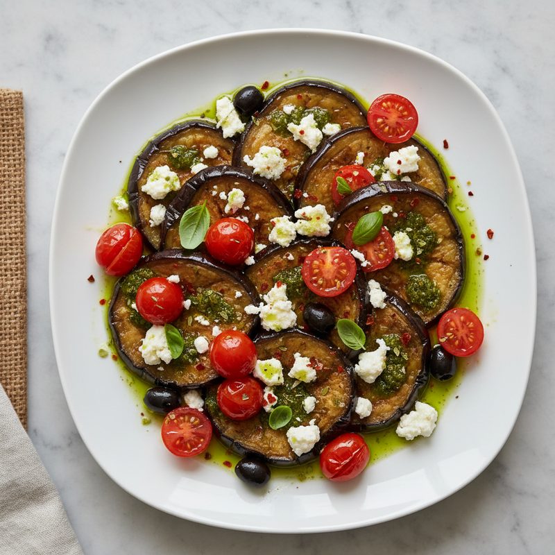 Aubergine mit Feta
