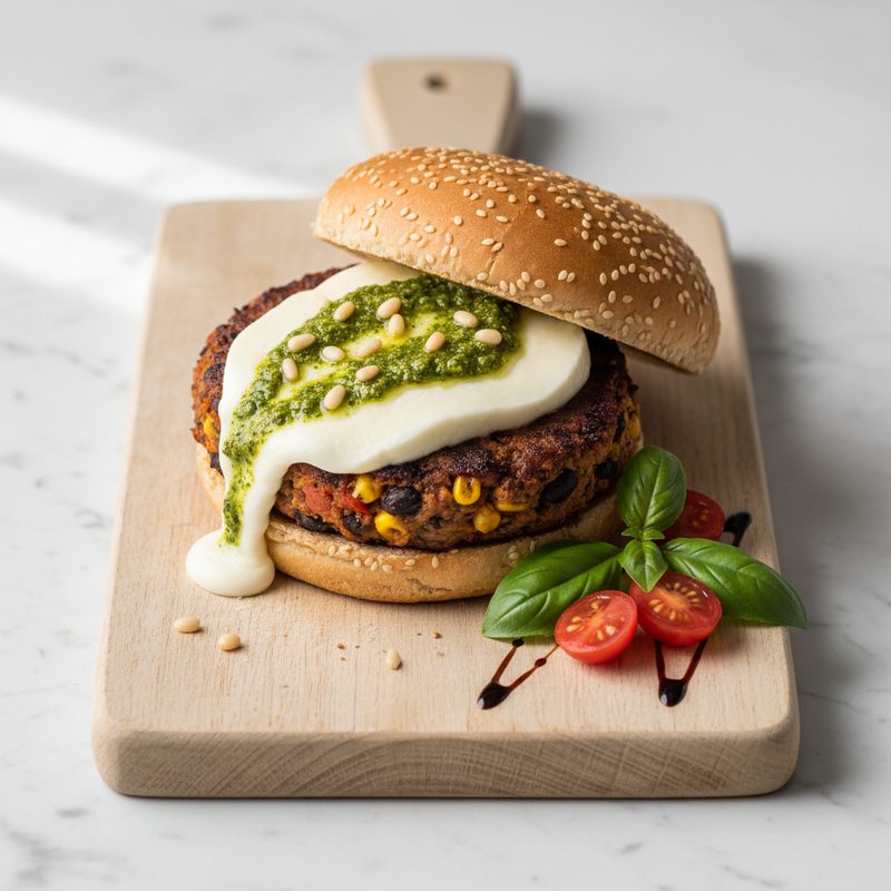Mozzarella-Veggie-Burger