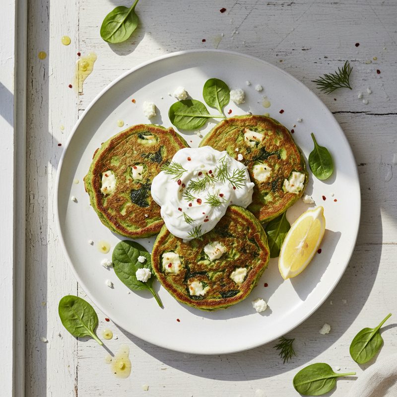 Spinat-Pancakes