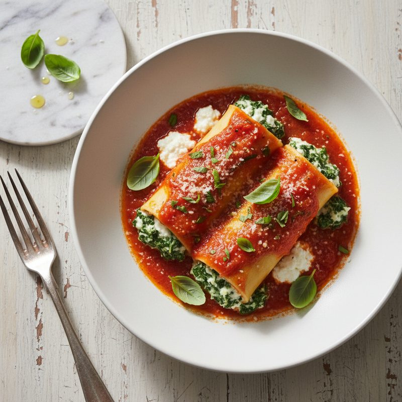 Spinat-Ricotta-Cannelloni