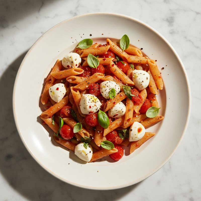 Tomaten-Mozzarella-Pasta