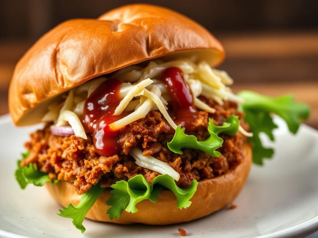Pulled Jackfruit Burger
