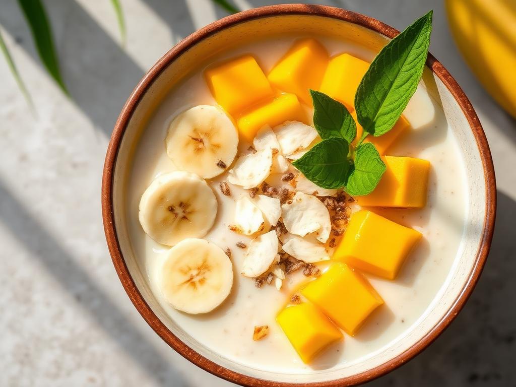 Veganer Kokos-Porridge